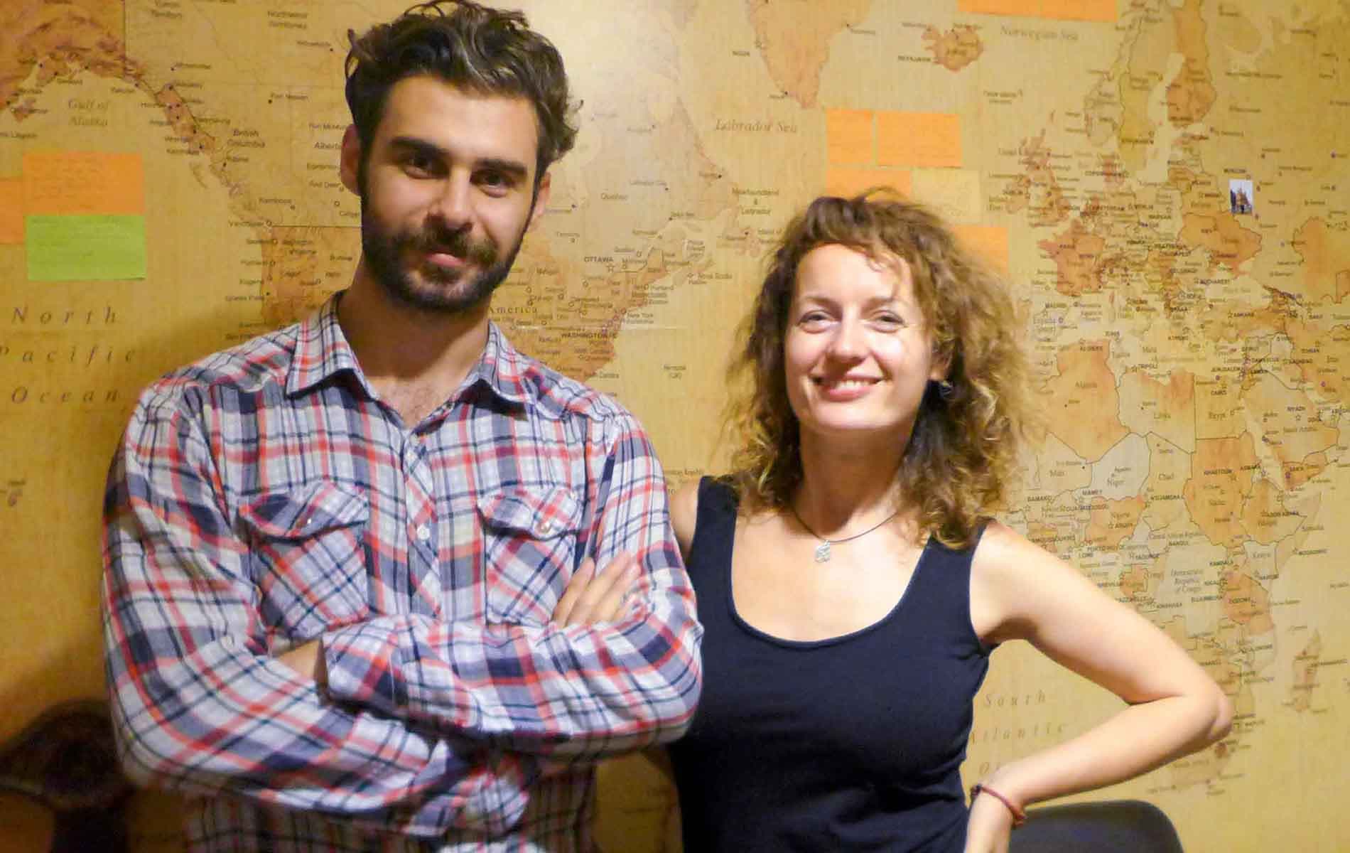 Second trip to Iran; With Daiva Lithuanian Backpacker.