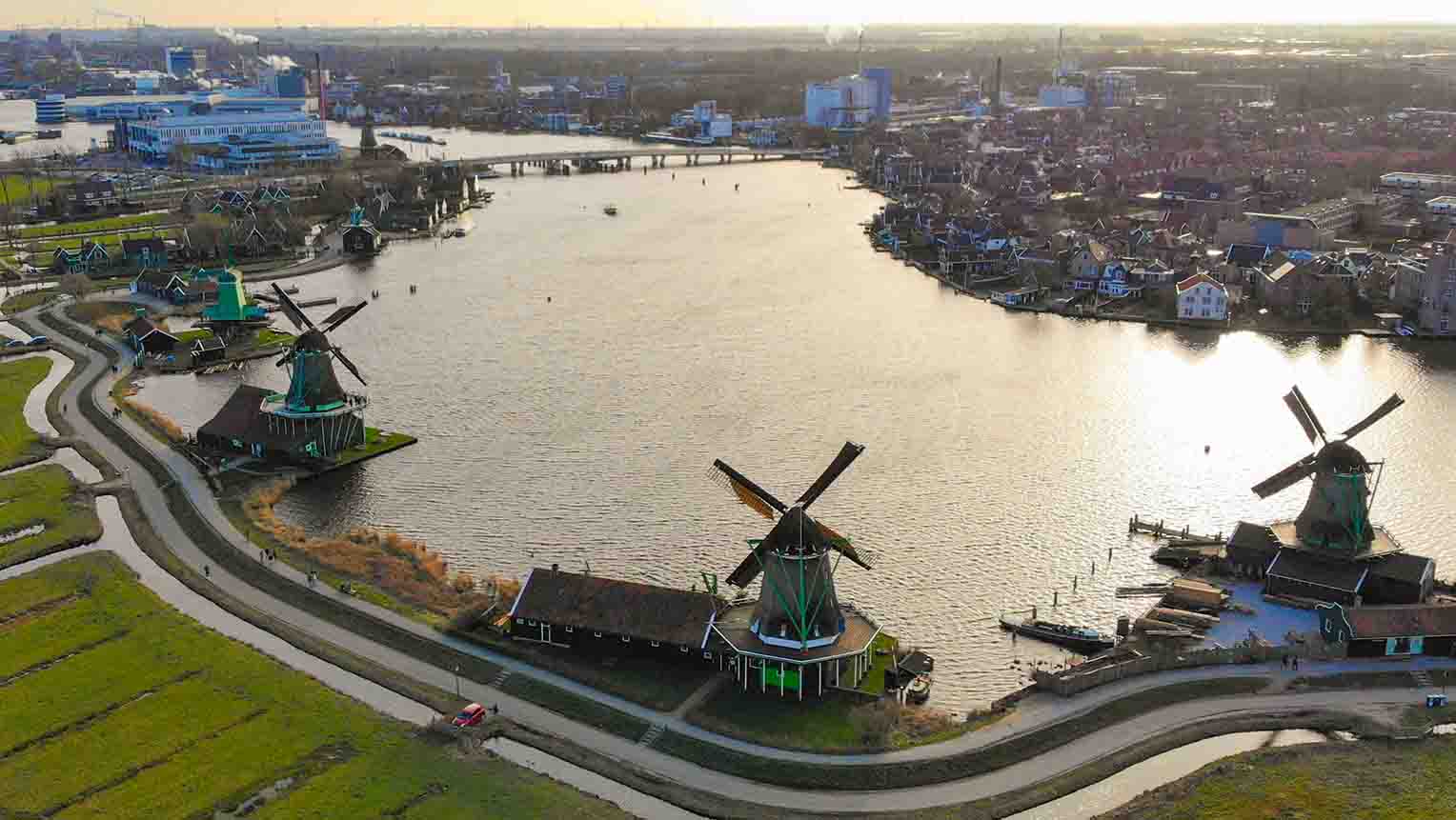 Zaanse schans; Netherlands postcard village Zaanse schans; Netherlands postcard village