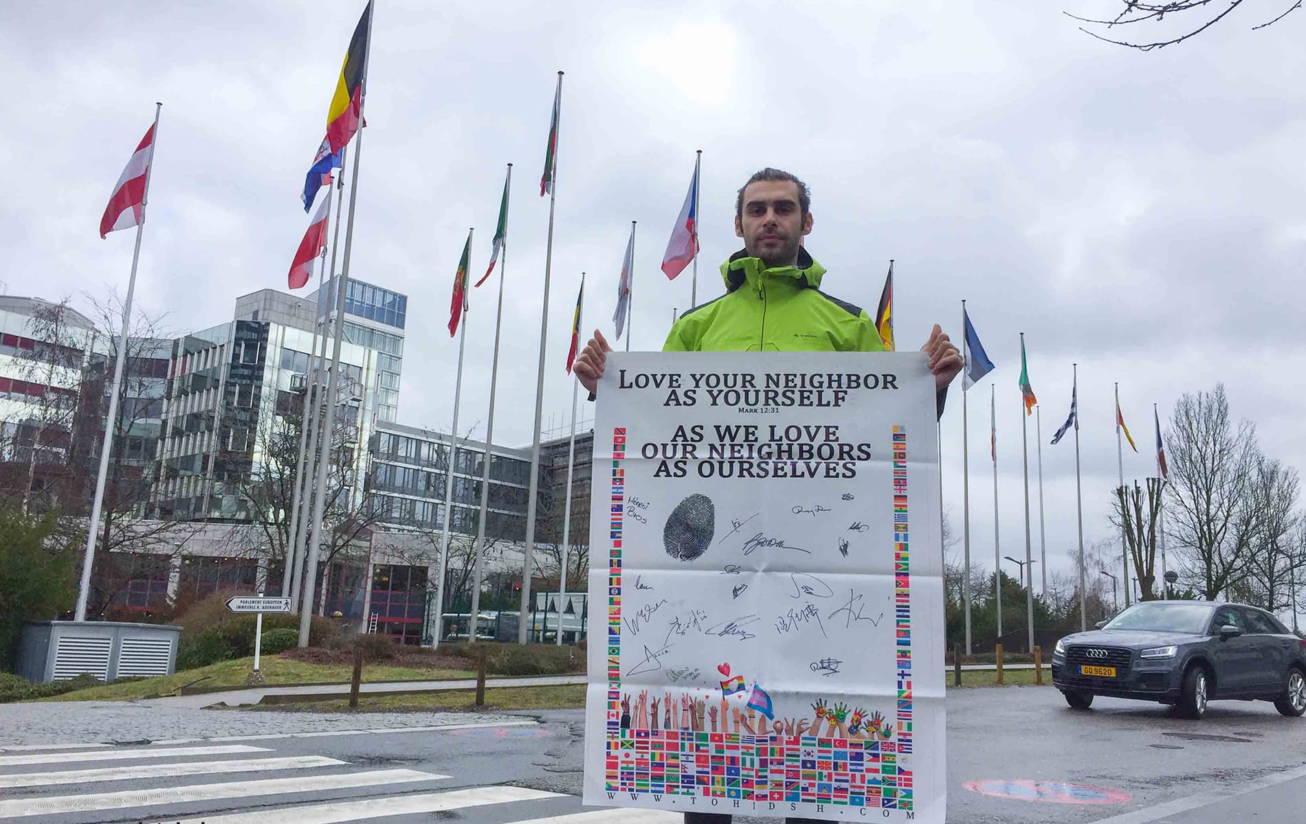 Backpacking with Peace Message